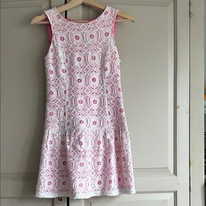 Kensie Pink and White Lace Dress XS
